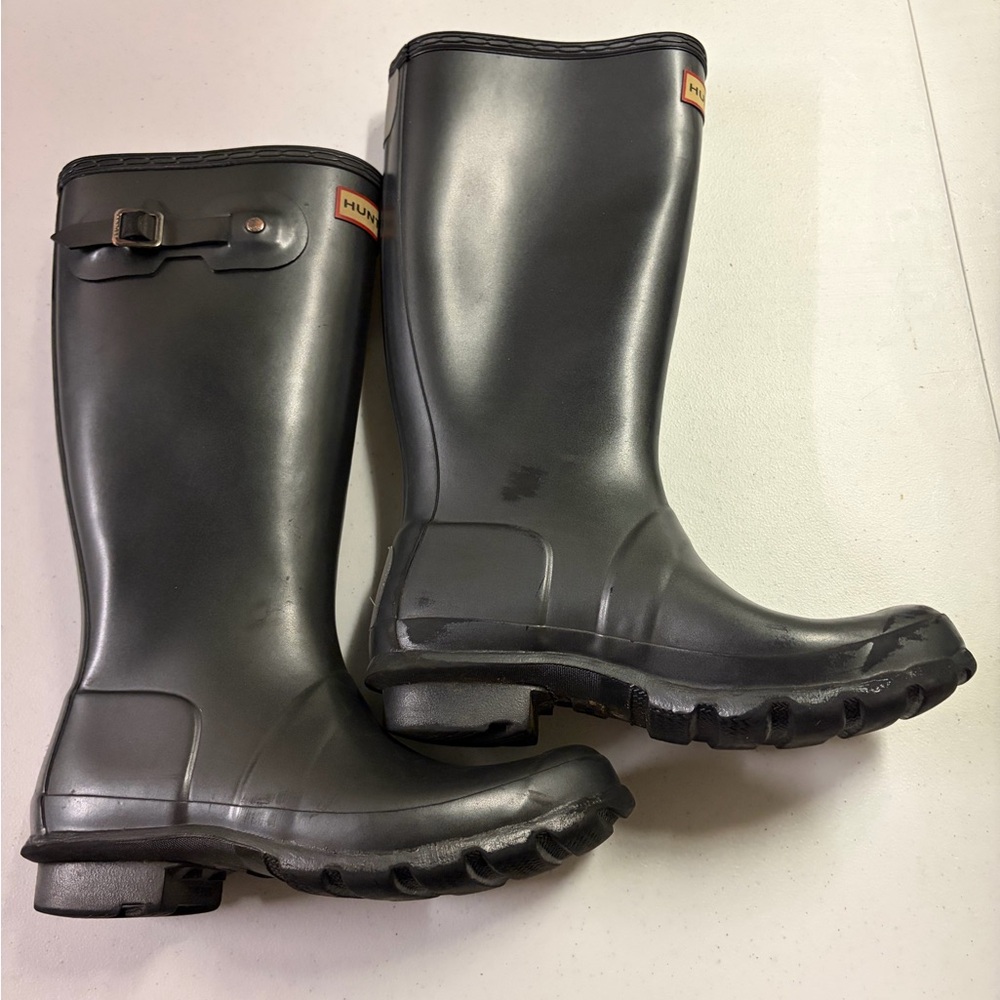 Hunter rain boots Charcoal Glitter Tall Boots